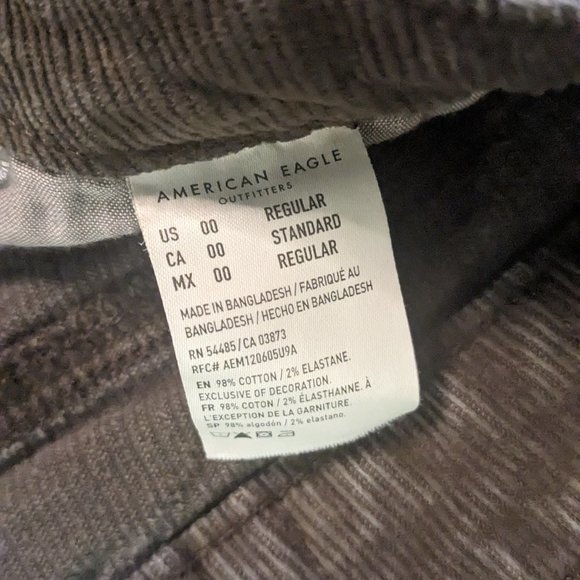 American Eagle High Rise brown corduroy pants - Picture 5 of 6